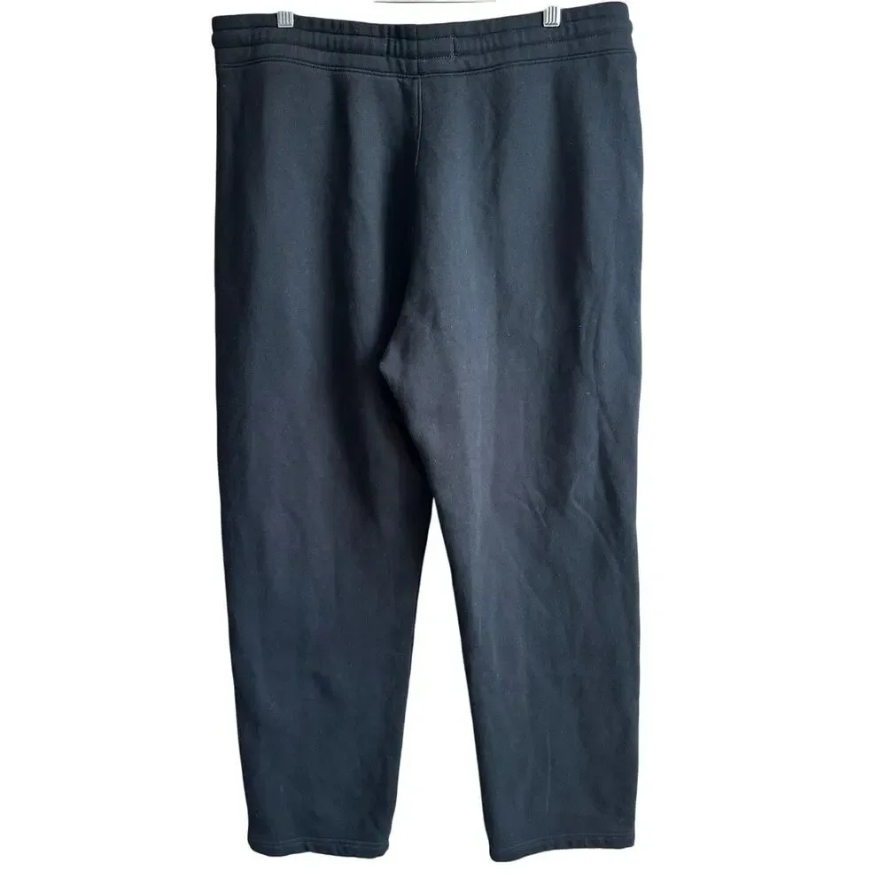 Hollister Feel Good Cotton Relaxed Straight Sweatpant Black XL NEW